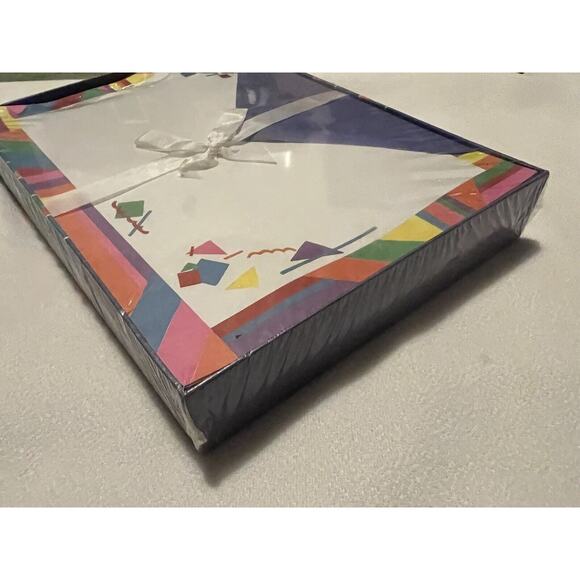 Vintage Whitings Geometric Shapes Stationary Sealed 24 sheets 16 Envelopes NIB - Picture 5 of 5